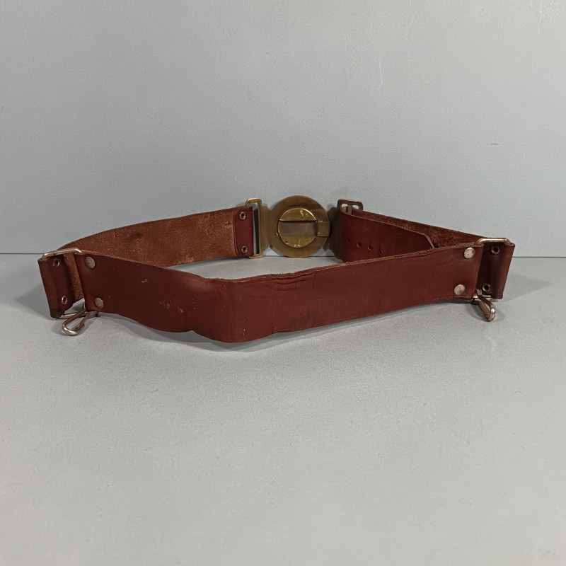CEINTURON SCOUTS DE FRANCE ETRE PRET MODELE DE BOUCLE DE 1929 A 1940 TOUR DE TAILLE 70 cm